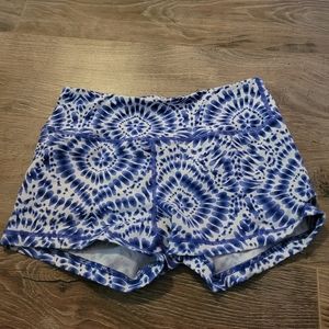 Savage Barbell Blue and White Small Shorts